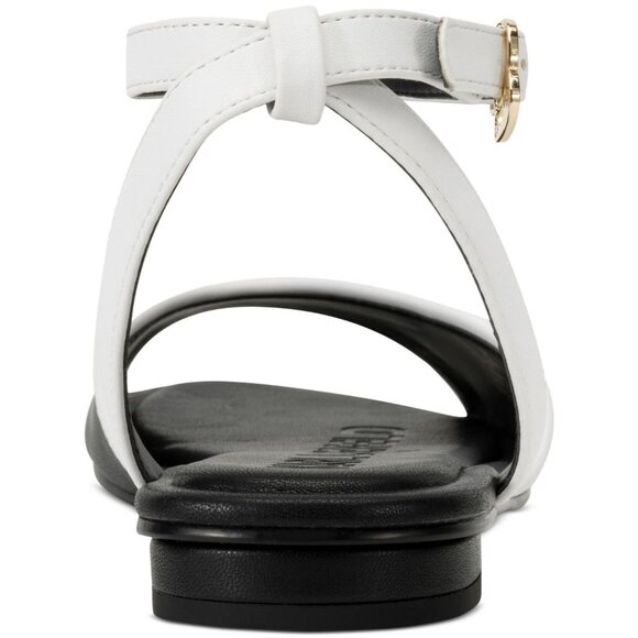Karl Lagerfeld Paris Women's Cabria Ankle Strap Flat Sandals - Picture 3 of 4